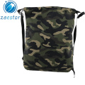 Camouflage 600D Polyester Drawstring Backpack with Pocket Sport Gym Shopping Daily String Bag